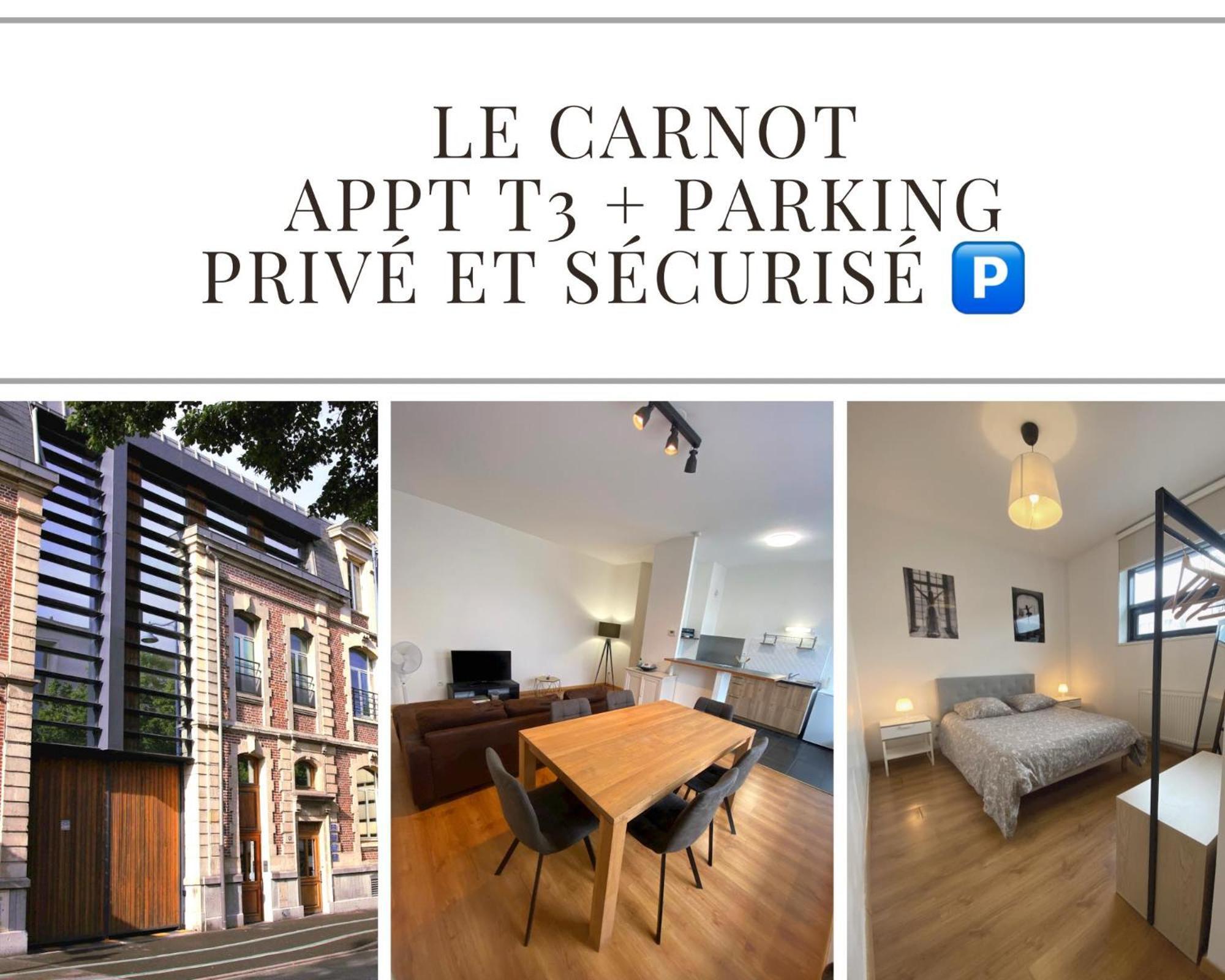 Le Carnot Appartement Avec 2 Chambres Separes Et Parking Privatif Et Securise Arras Exterior photo